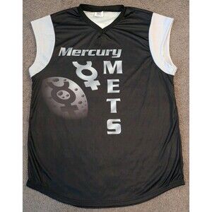 New York Mets Mike Piazza Mercury Mets Black SGA Promotional Jersey Men's L